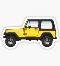 YJ Yellow Wrangler Sticker