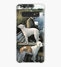 Bart Mann Hunde Boot Hülle & Klebefolie für Samsung Galaxy