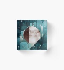 Fly me to the Moon Acrylic Block
