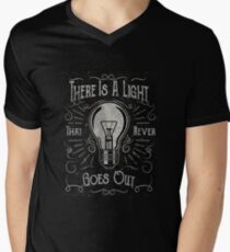 There Is A Light That Never Goes Out (black only) Men's V-Neck T-Shirt