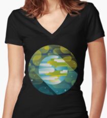 Come back Home Women's Fitted V-Neck T-Shirt
