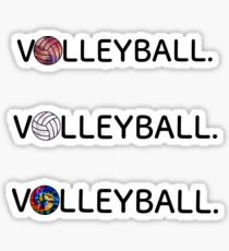 Volleyball. Sticker Set Sticker