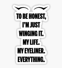 Winging It Sticker