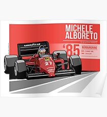 Michele Alboreto - 1985 Nürburgring Poster