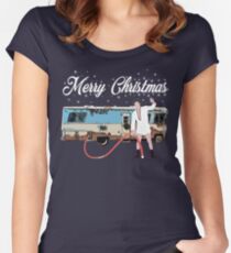 Cousin Eddie, Shitter was full Women's Fitted Scoop T-Shirt