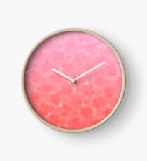 Ombre Pink Clock