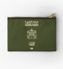Moroccan Passport Tshirt Studio Pouch