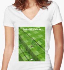 Arsenal Stadium Women's Fitted V-Neck T-Shirt