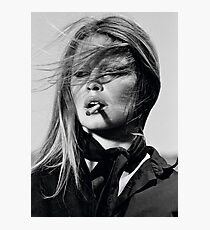 Lámina fotográfica Fotografía en blanco y negro de Brigitte Bardot