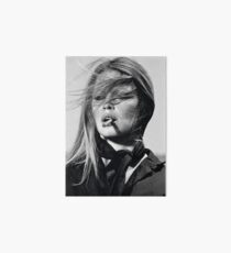 Brigitte Bardot black & white photography Art Board