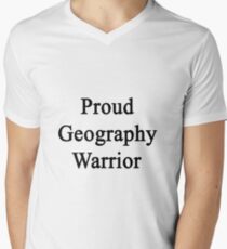 Proud Geography Warrior Men's V-Neck T-Shirt