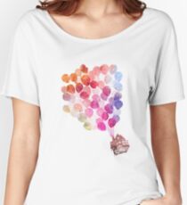 Aquarell Up House Loose Fit T-Shirt