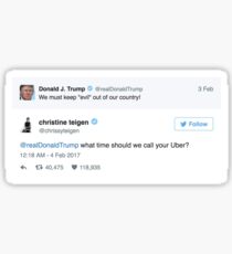 Chrissy Teigen Trump Tweet Sticker