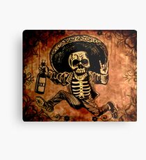 Posada Day of the Dead Outlaw Metal Print