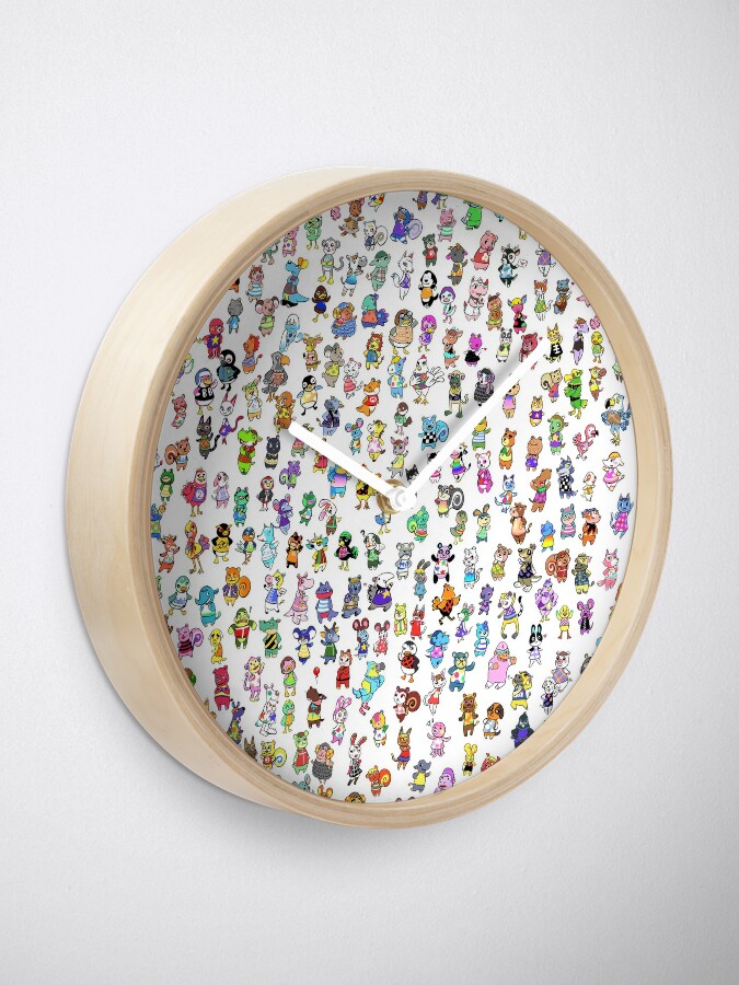 Animal Crossing New Leaf Tous Les Villageois Horloge