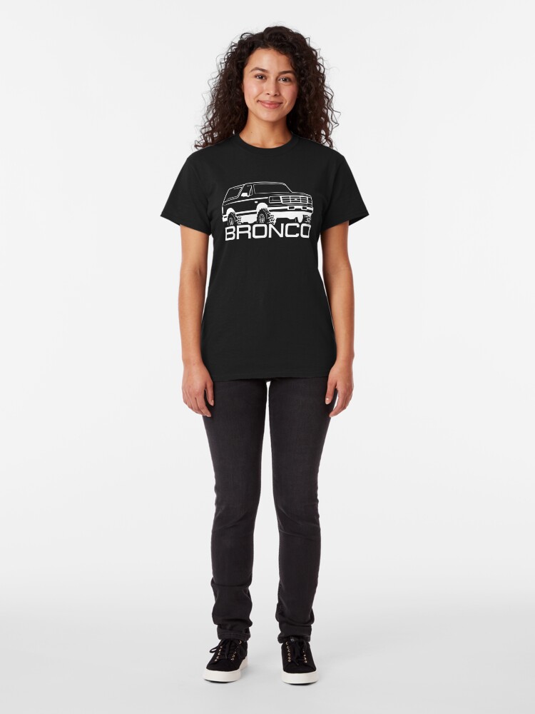 1992 1996 Ford Bronco White Print T Shirt By Theobsapparel Redbubble