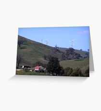 Wind Turbines at Carcoar, NSW Greeting Card