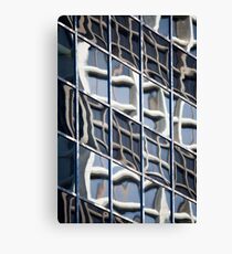 The one with the building reflecting off the windows of another building Canvas Print