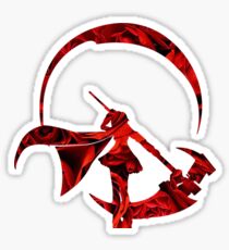 Ruby Rose Roses Silhouette Sticker