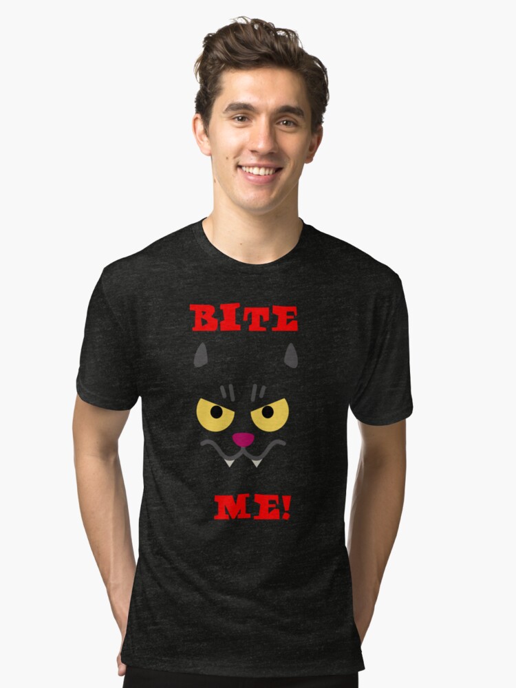 Alternate view of Vampire Cat tshirt Tri-blend T-Shirt