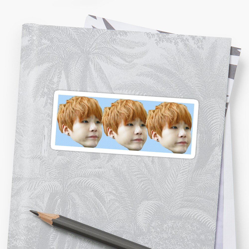 BTS Suga DERP MEME Collection Stickers By Zjhzhs Redbubble