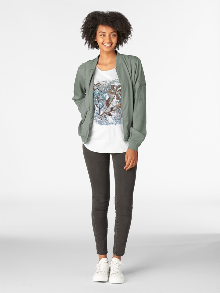 Alternate view of STEAMPUNK FLOWERS Premium Scoop T-Shirt