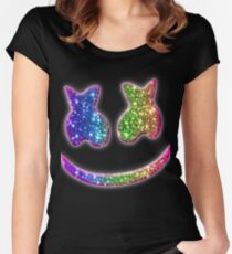 Rainbow Marshmello Women's Fitted Scoop T-Shirt