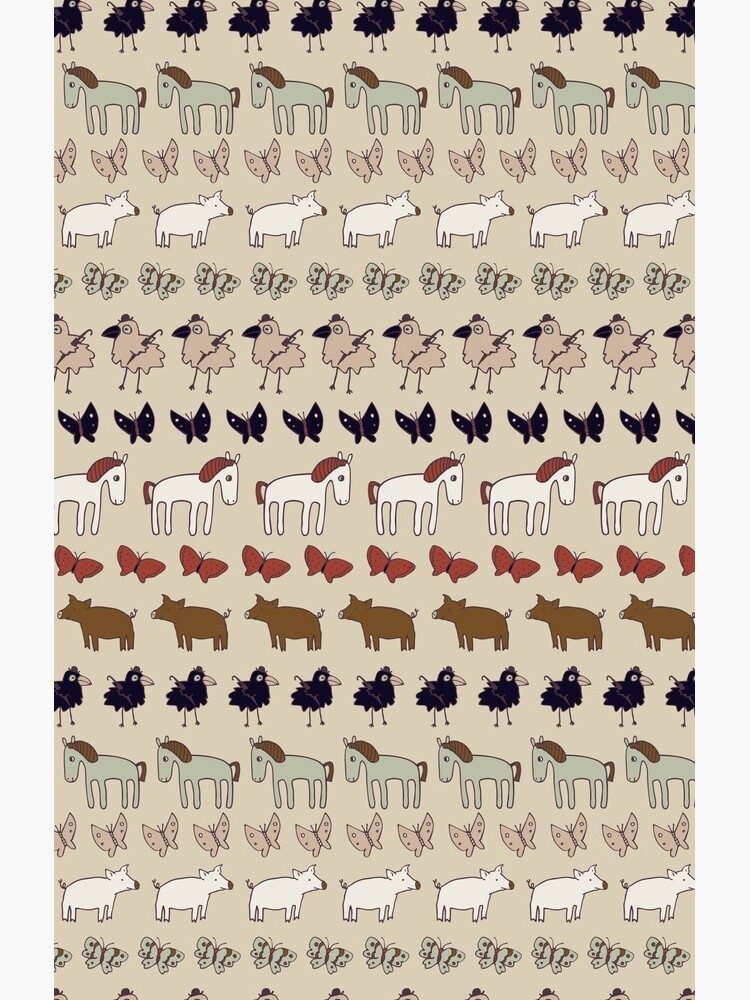 Striped Pigs and Ponies - Clay - cute, fun pattern by Cecca Designs by Cecca-Designs