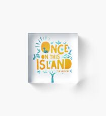 Bloque acrílico Una vez en esta isla