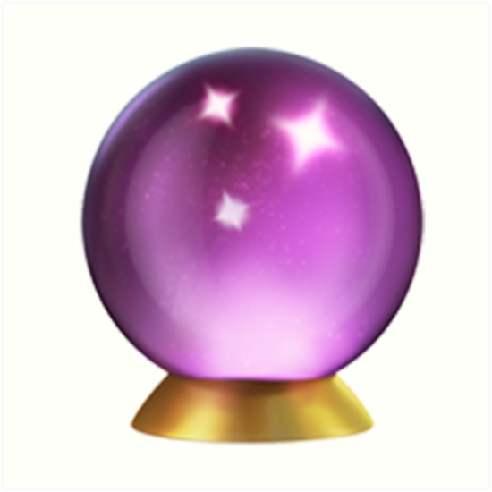 Láminas artísticas «Emoji Crystal Ball» de emojiqueen | Redbubble