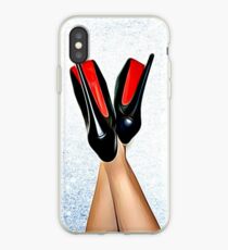Christian Louboutin Sexy High Heel Red Bottoms Heels Up iPhone Case