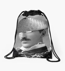 Nikola Tesla Drawstring Bag