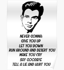 Never gonna give you up Poster