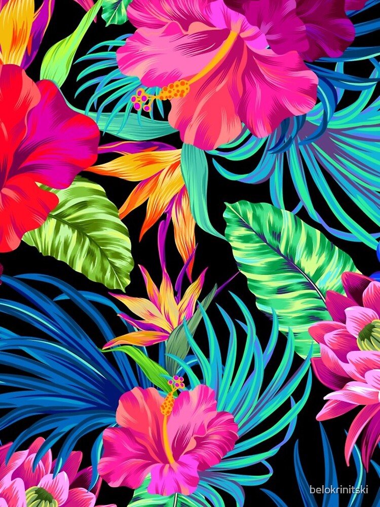 Drive You Mad Hibiscus Pattern by belokrinitski