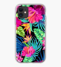 Drive You Mad Hibiscus Pattern iPhone Case