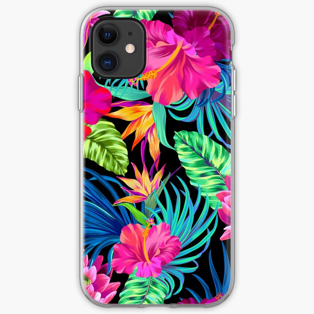Drive You Mad Hibiscus Pattern iPhone Case & Cover