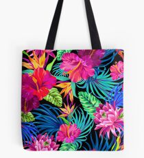 Drive You Mad Hibiscus Pattern Tote Bag