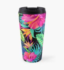 Drive You Mad Hibiscus Pattern Travel Mug