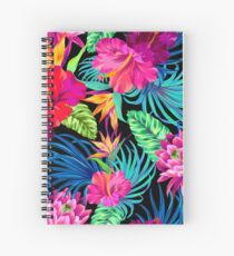 Drive You Mad Hibiscus Pattern Spiral Notebook