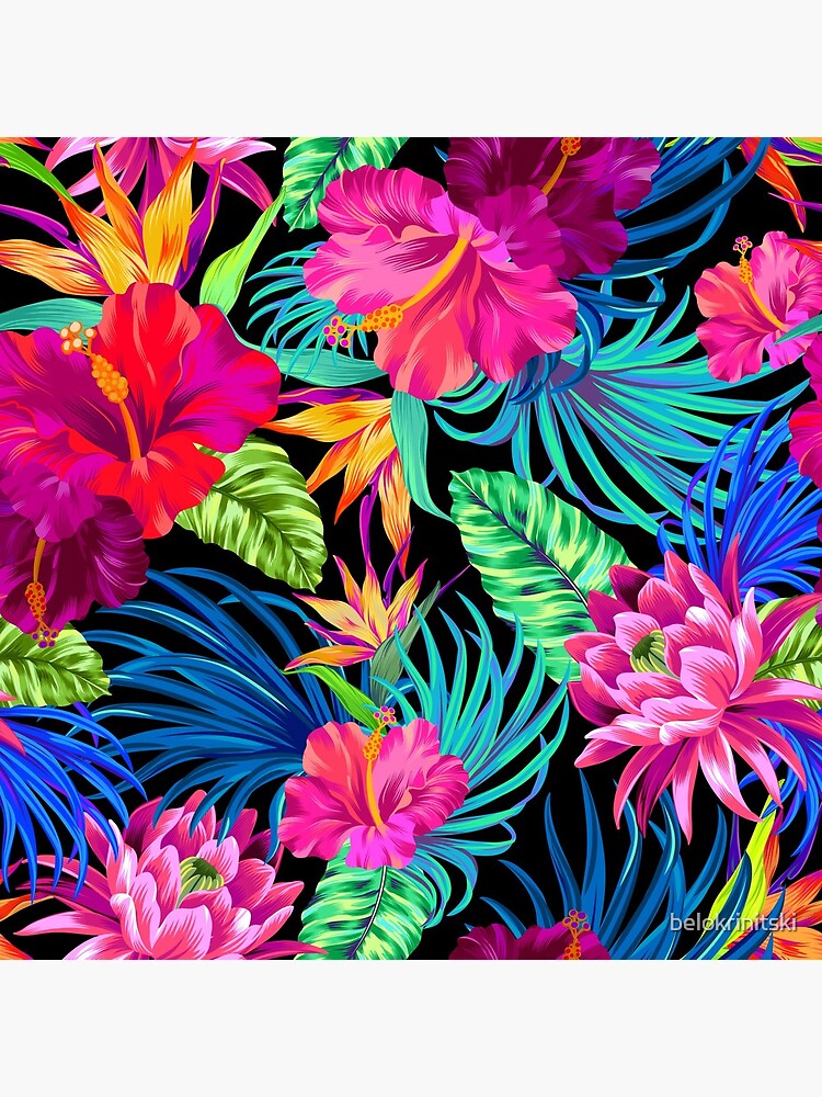 Drive You Mad Hibiscus Pattern by belokrinitski