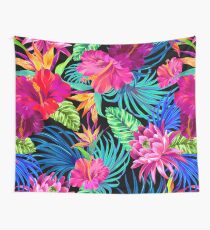 Drive You Mad Hibiscus Pattern Wall Tapestry