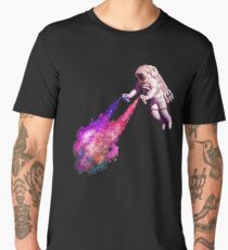 Shooting Stars - the astronaut artist Men's Premium T-Shirt
