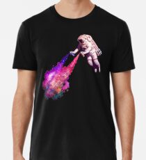 Shooting Stars - the astronaut artist Men's Premium T-Shirt