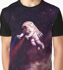 Shooting Stars - der Astronautenkünstler Grafik T-Shirt