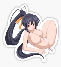 Almost naked Akeno Sticker