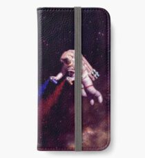 Shooting Stars - der Astronautenkünstler iPhone Flip-Case/Hülle/Skin
