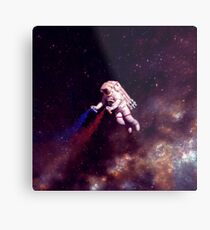Shooting Stars - der Astronautenkünstler Metallbild