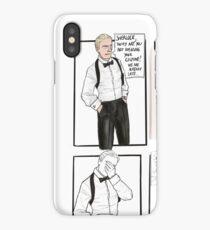 John Bond and Git in a sheet iPhone Case