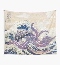The Great Ultros Off Kanagawa Wall Tapestry