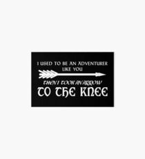 Arrow to the knee Art Board